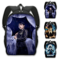 Pikkukuva 2 / 5: Keskiviikko Addams perheen reppulaukut Lompakot Nevermore koululaukku B