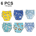 Miniatyrbillede 2 af 3: Unisex bomuld Återanvändbar potträningsbyxa Andas 6-pack 110 style 2