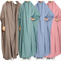 Pikkukuva 3 / 3: Muslim Abaya One Piece -mekko naisille Suuri rukous pään päällä zy L