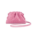Pikkukuva 1 / 2: Pu-kudottu laukku Satchel Cloud Mini nahkainen kytkinlaukku 0 Pink