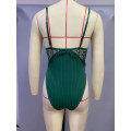 Miniatyrbilde 4 av 5: Kvinne sexy undertøy Valentinsdag brud undertøy dekke magen green 2XL