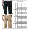 Miniatyrbillede 2 af 8: Man Tooling Korte Bukser Almindelige Casual Shorts Sommer Løs Til stede Khaki 3XL