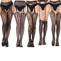 5-pack nätstrumpor med hög midja Tights lår hög combination 2