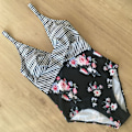 Miniatyrbillede 5 af 5: Bikini Push up Badedragt Dame Badetøj Pink & Sort 0 M