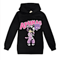 Miniatyrbilde 3 av 3: Barn Gutter Jenter Aphmau Hettegenser Langarmet Topper Genser Pullover Svart Black 140CM 8-9Y