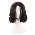 Pikkukuva 5 / 11: Luonnollinen peruukki John Wick Cosplay -peruukkiin, musta lyhyt, aaltoileva hiusperuukki