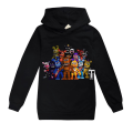 Miniatyrbillede 1 af 2: Five Nights at Freddy's Sweatshirt Langærmet afslappet hættetrøje til børn Drenge Piger 0 130cm