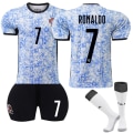 Pikkukuva 1 / 2: UEFA Euro 2024 Portugal Vieras, lasten jalkapallopaita nro 7 Cristiano Ronaldo - Täydellinen 10-11years