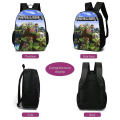 Pikkukuva 3 / 5: 3kpl Minecraft-koululaukkureppu pojille, lapsille, reput lähettilaukulla ja lyijykynällä only backpack