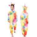 Pikkukuva 1 / 2: Fleece Lasten Tiger Onesie Pyjamat Joulu Halloween Eläimet Cosplay Pyjamat Puku Väri Tähti Pegasus 110 Jaardia