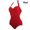 Tummy Control -pehmustettu uimapuku naisille red L