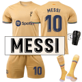 Miniatyrbilde 1 av 2: 22-23 Ny sesong Barcelona Bortefotballdrakt Treningsdrakt MESSI 10 26(140-150CM)