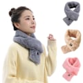 Miniatyrbilde 1 av 4: Vintervarmer Varmt skjerf Faux Rabbit Shawl Skjerf for kvinner Camel