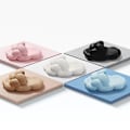 Miniatyrbillede 4 af 5: Sommer Søde Egg Cloud Sliders Til Kvinder Eva Soft Tykke Indendørs skridsikre hjemmesko White 40 41