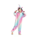 Pikkukuva 1 / 5: Lasten Onesie Flanellipyjamat Sarjakuva eläinhahmon puku hupulla Talven kotiasu Milky Way Starry Sky Pegasus