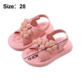 Miniatyrbillede 2 af 5: Justerbare flade sandaler til børn, pigesandaler, sandaler til småbørn Pink 28