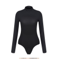 Miniatyrbilde 3 av 4: Kvinners scoop neck kortermede lange bodysuits S