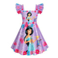 Pikkukuva 1 / 2: Sarjakuvamekko tytöille Prinsessa Juhlamekot Cosplay tumma 120cm purple 110cm