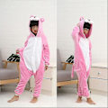 Pikkukuva 1 / 5: Lasten Onesie Flanellipyjamat Sarjakuva eläinhahmon puku hupulla Talven kotiasu Little Pink Panther