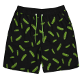 Pikkukuva 1 / 4: Rick And Morty Miesten Pickle Rick uimashortsit musta/vihreä Black/Green XL