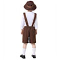 Miniatyrbillede 4 af 5: Nye varme herres Oktoberfest læderbukser tyske bayerske Oktoberfest festdragt