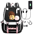 Pikkukuva 5 / 5: roblox reppu lasten reput reppu USB-liitännällä 1kpl gul 3
