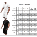 Pikkukuva 7 / 7: Miesten Crew Neck Tops Set Fitness T-paita verryttelypuku White 3XL