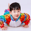 Pikkukuva 3 / 5: Lasten Onesie Flanellipyjamat Sarjakuva eläinhahmon puku hupulla Talven kotiasu 3D Tigger