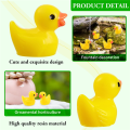 Miniatyrbillede 6 af 7: Mini Resin Ducks Gul Tiny School Garden Project Accessories 100PCS