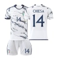 Miniatyrbild 1 av 2: 23 Europacup Italien borta fotbollströja NR. 14 Chiesa jersey #XS