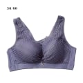 Pikkukuva 2 / 5: Langattomat rintaliivit naisten hengittävä Push Up Bralette Girl pitsiverkko blue 36/80