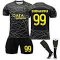 Miniatyrbild 1 av 3: 2023 Paris Saint-Germain Donnarumma #99 Fourth Jersey Kit för barn Vuxna 24(130-140CM)