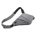 Miniatyrbild 9 av 10: Små Slingväska Plånbok Antistöld Axelväska Herr Dam Crossbody Bag grå gray Right Side