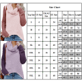 Pikkukuva 3 / 7: Plus ize naisten paksu neulottu lämmin Raglan Sleeve -neulepusero Gray S