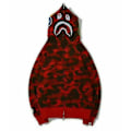 Miniatyrbillede 1 af 2: Shark Jaw Camo hoodie med lynlås til mænd