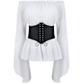 Miniatyrbilde 5 av 5: Renessansebluse for kvinner Korsett midjebelte Middelalder Victor X- Small