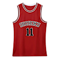 Pikkukuva 6 / 8: SLAM DUNK cosplay Hanamichi Sakuragi -asut ja Rukawa Kaede W Red 4XL