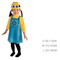 Miniatyrbillede 2 af 3: Anime Minion Full Family Cosplay Kostume Dreng Pige Kjole Jumpsuits Pige Y girl L