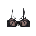 Miniatyrbillede 2 af 5: Dame BH Mesh Undertøj Deep-V Push Up BH 34/75AB