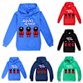 Pikkukuva 1 / 3: Kids Squid Game Casual pitkähihaiset hupulliset Topit Cosplay -tummansininen 120cm red 150cm