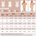Pikkukuva 6 / 11: Naisten sukkahousujen muotoileva V-kaula-aukkoinen selkänojaton yksiosainen body Brown XXXL