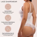 Pikkukuva 3 / 11: Naisten sukkahousujen muotoileva V-kaula-aukkoinen selkänojaton yksiosainen body Brown XXXL