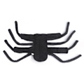 Miniatyrbillede 3 af 8: Halloween Mode Kattetøj Edderkop Kiste Kæledyr Cosplay Sort Medium double extra large