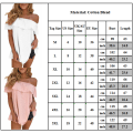 Miniatyrbilde 2 av 7: Plus Size Womens Summer Off Shoulder kortermet bluse T-skjorte Red 2XL