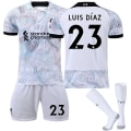 Miniatyrbillede 1 af 2: 22 Liverpool trøje udekamp NR. 23 luis Diaz trøjesæt W #2XL