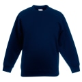 Miniatyrbilde 1 av 2: Fruit Of The Loom Kids Unisex Classic 80/20 Set-In Sweatshirt ( Deep Navy 3-4
