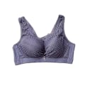 Miniatyrbillede 3 af 5: Trådløs BH Damer Åndbar Push Up Bralette Girl Lace Mesh blue 38/85