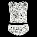 Miniatyrbild 5 av 5: Sexiga spetsunderkläder Vita nattkläder Babydoll G-string