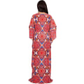 Miniatyrbillede 4 af 4: Lang Kaftan Boho Print Jersey Flowy Casual Abaya til kvinder M