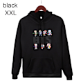 Miniatyrbillede 1 af 10: BTS Hættetrøjer Efterår Sweatshirts SORT black XXL